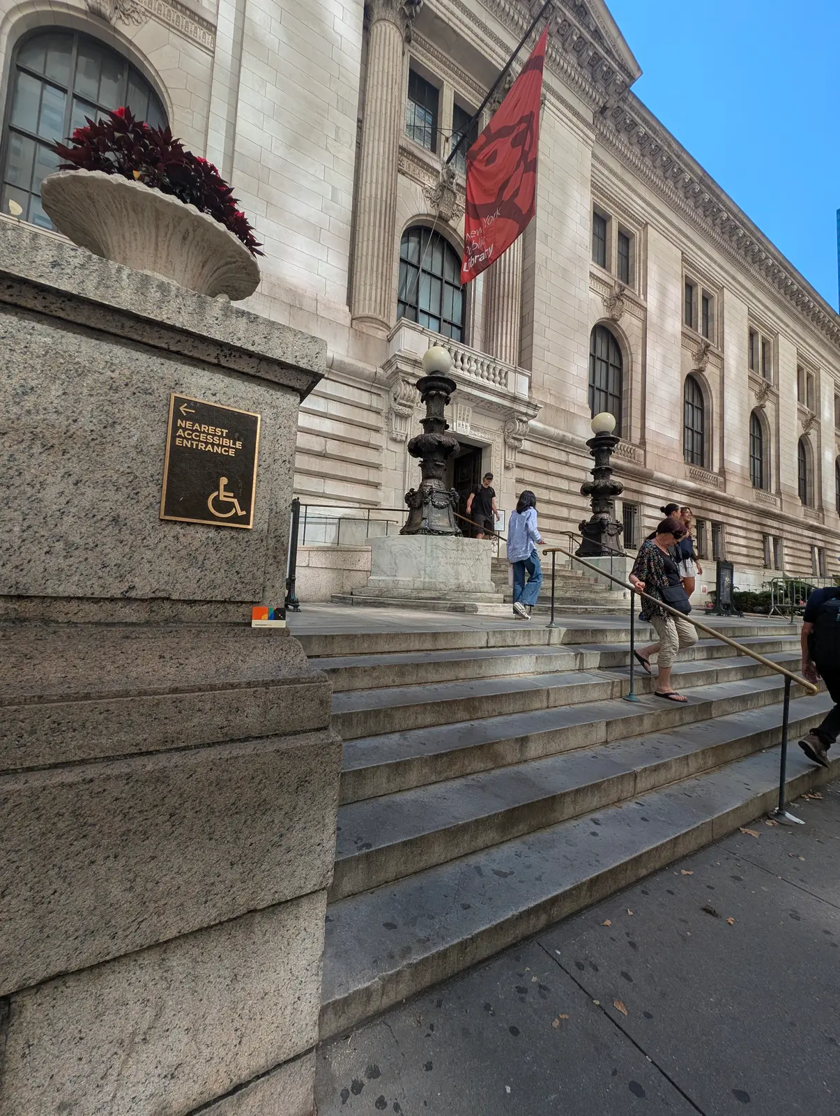 New York Public Library — North Entrance, Bryant Park
